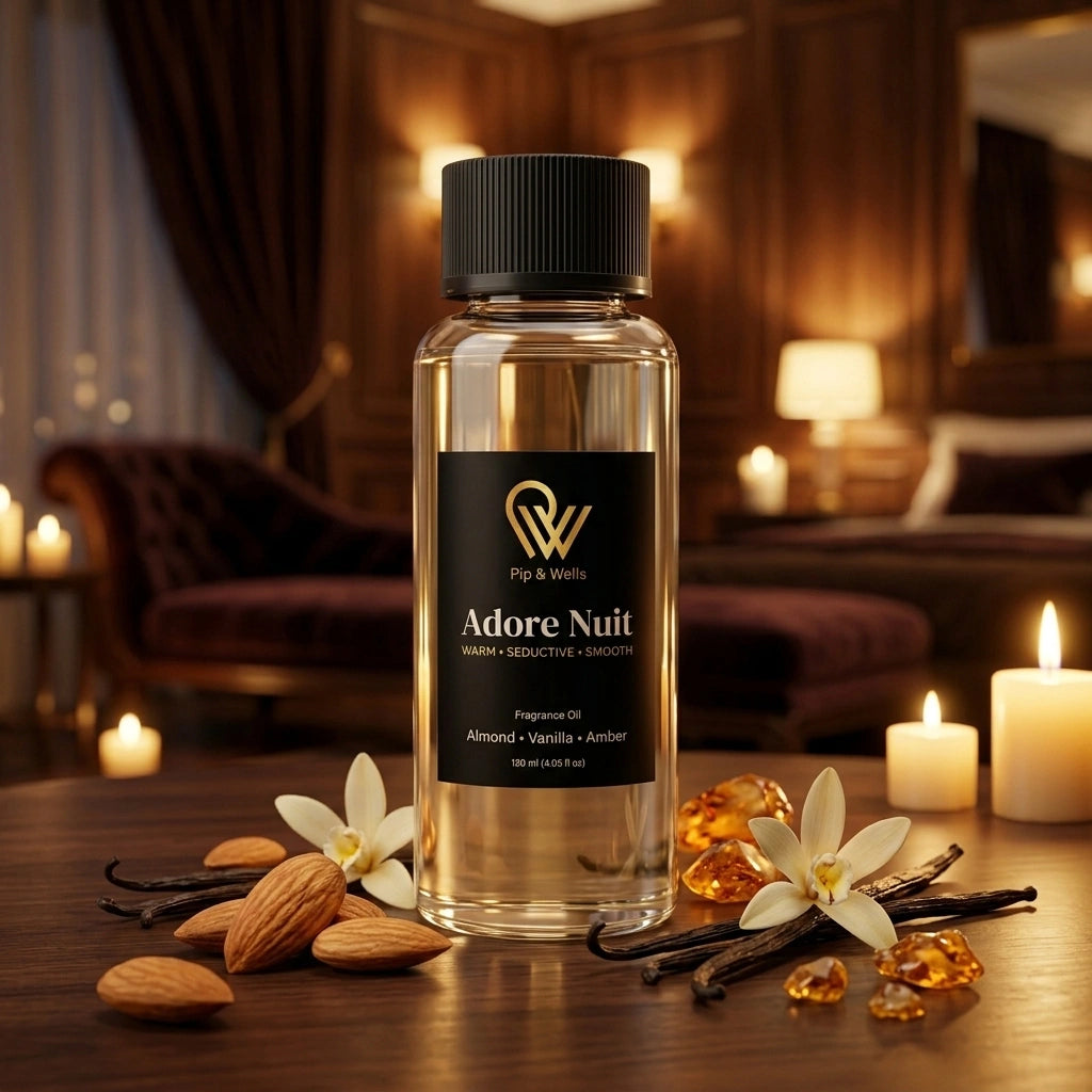 Pip & Wells Adore Nuit-geurolie met amandelen, vanille en witte bloemen