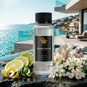 Pip & Wells Ocean Breeze-geurolie met citrus en kustlandschap