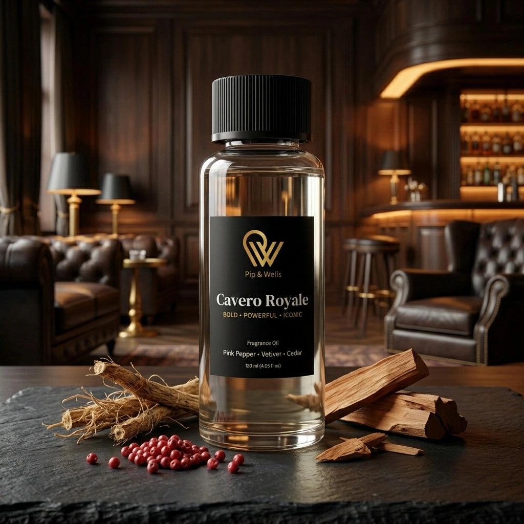 Pip & Wells Cavero Royale-geurolie met roze peper, vetiver en cederhout