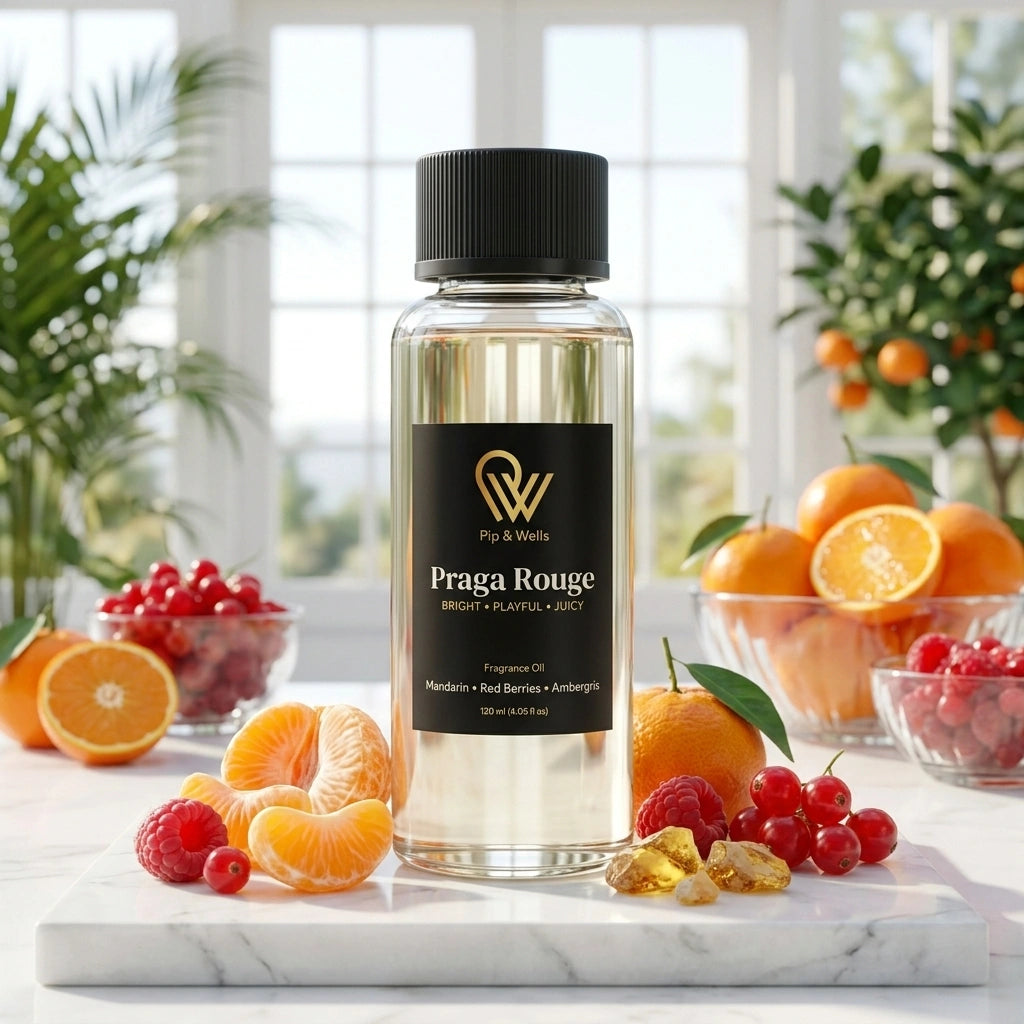 Pip & Wells Praga Rouge-geurolie met citrus en rode bessen